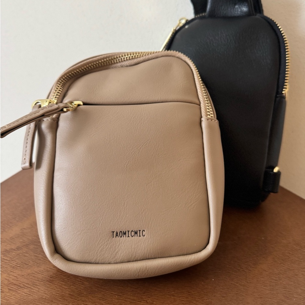 Beige and Black Crossbody Bags - Bundle